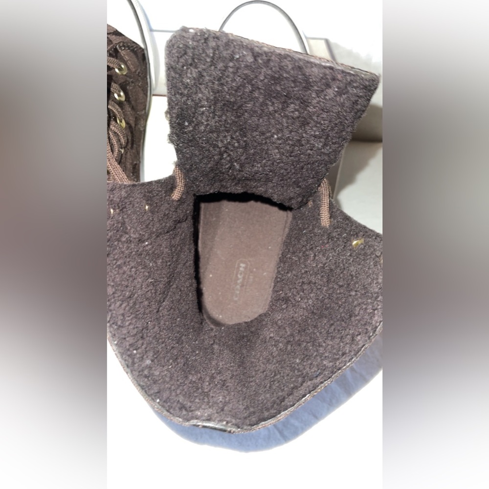 Coach Classic Canvas High Top Tennis Shoes - Picture 7 of 8